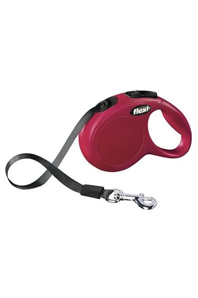 Flexi Lesa Classic, cu banda, marimea XS, 3m/12kg, Rosu