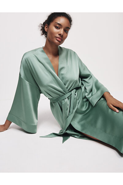 Marks & Spencer Dream Satin™ Dantel Detaylı Sabahlık