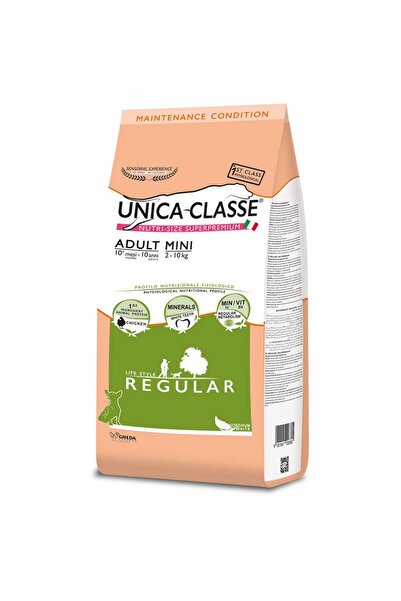 Unıca Classe Hrana uscata pentru caini Unica Classe Adult Mini Regular, cu Pui, 2kg