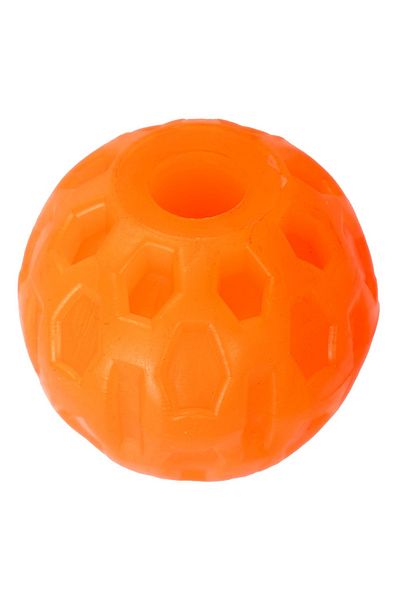 Agility Jucarie din cauciuc pentru caini, forma de Minge cu gaura, 6 CM, portocaliu