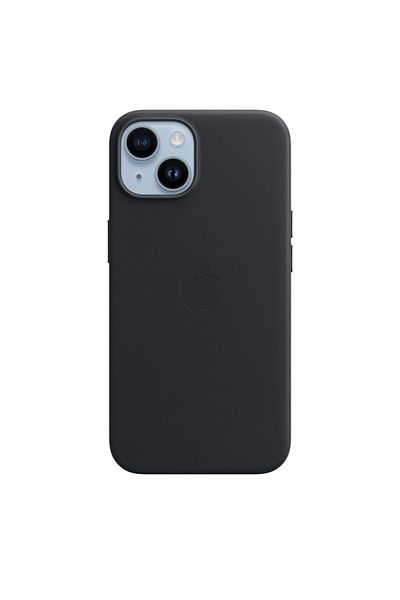 Apple iPhone 14 Leather Case with MagSafe - Midnight