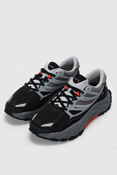 Lufian 112230202 Edwın Sneaker Men's Leather Shoes Black