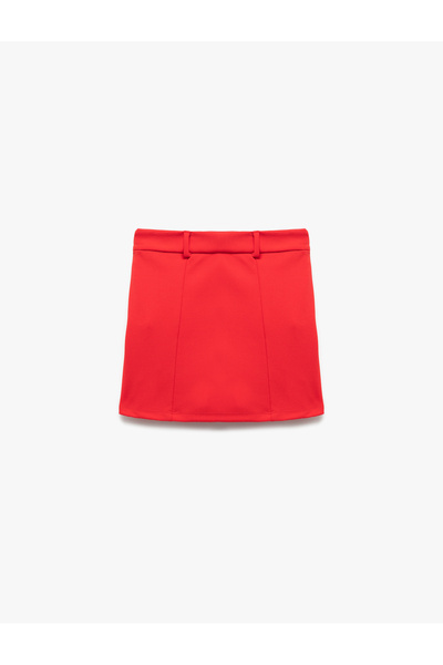 Koton Bow Detailed Pleated Shorts Skirt