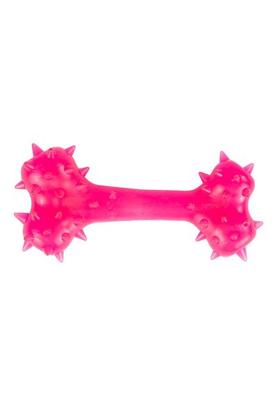 Agility Jucarie pentru caini, forma de OS cu Tepi, 8 cm, roz
