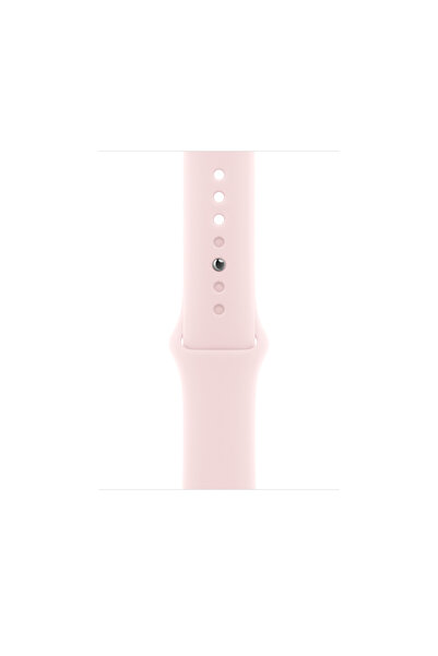 Apple سوار رياضي وردي فاتح مقاس 45 مم - صغير/متوسط