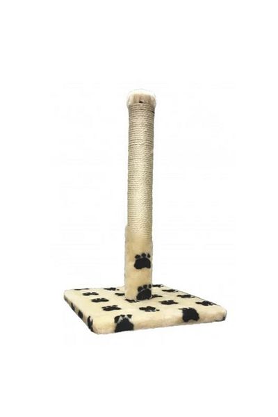 Agility Ansamblu de joaca pentru pisici, tip coloana pe suport, crem/negru