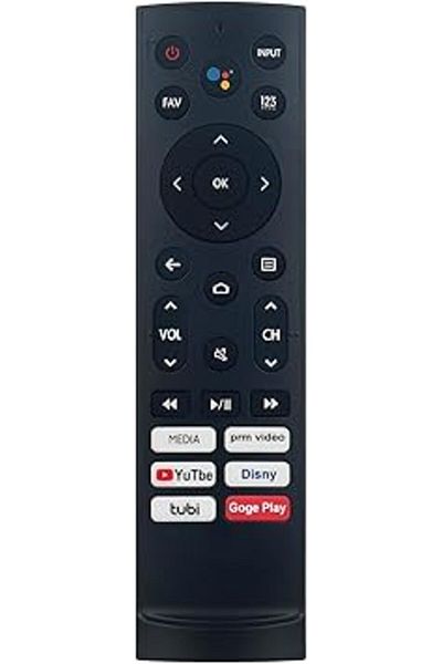 The Bros ERF3L90H Voice Remote for Hisense 4K Smart TV 120L9G, 100L5G, DLT100B, 296713 & More