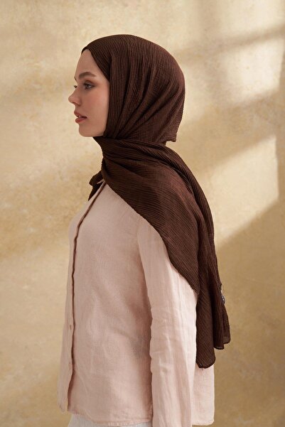 ARMANDA ΣΑΛΙ ΜΟΥΣΛΙΝΑΣ ΜΕ ΣΧΕΔΙΟ - Bitter Brown