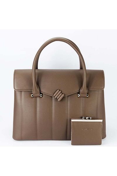 CHRİS BELLA Premium large brown bag with wallet CB2317-4 M6