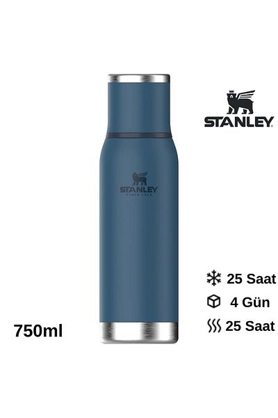 Stanley Adventure To-Go Thermos Vacuum Stainless Steel 0.75L Flask Blue