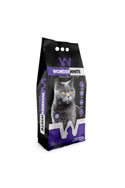 WONDERWHITE Asternut igienic pentru pisici Wonder White, 10kg, aroma Lavanda