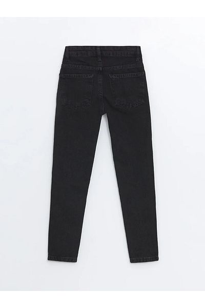 LC Waikiki Lcw Eco Anthracite Waist Adjustable Elasticated Boy's Jean Trousers