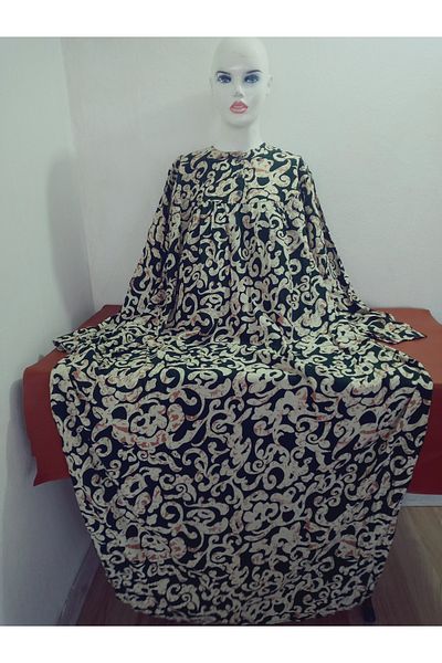 hoaryage Robadan Long Sleeve 100% Viscose Push Flower Mother Dress, Prayer Dress
