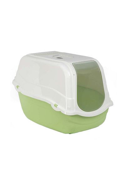 MPB Romeo covered cat litter box, 57x39x41h cm, Green
