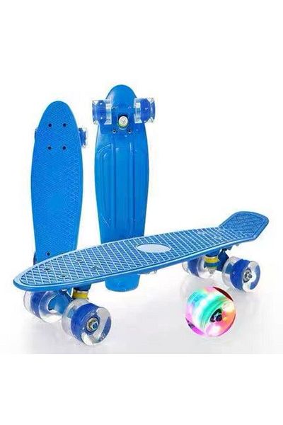 OEM Penny Board skateboard for children and teenagers, with LED wheels, 55 cm, recommended age +4 years
