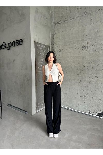 Mels Seersucker Bubble Fabric Trousers