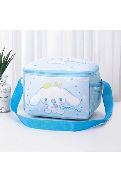 So Iconic Cutie de prânz pentru copii cu izolare termică Sanrio Cinnamoroll / Geantă de prânz de culoare albastră
