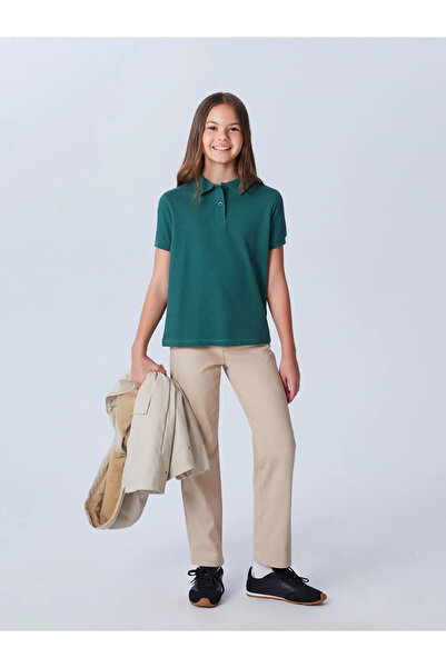 LC Waikiki LCW Kids Bej Basic Kız Çocuk Pantolon