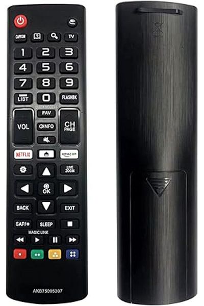 The Bros Universal Remote for LG LCD/LED/Smart TVs with Netflix & Prime Video Buttons (Black A)