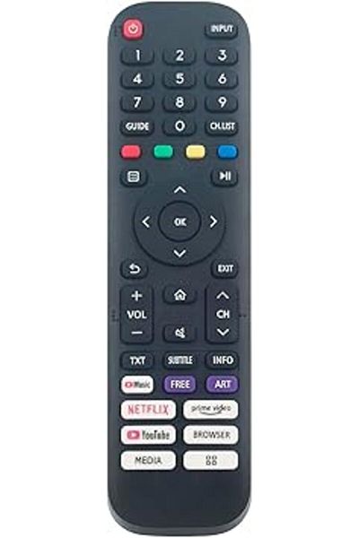 The Bros EN2J30H Replacement Remote for Hisense Vidaa Smart TV 43V6G 65A60GMV 55A60H & More