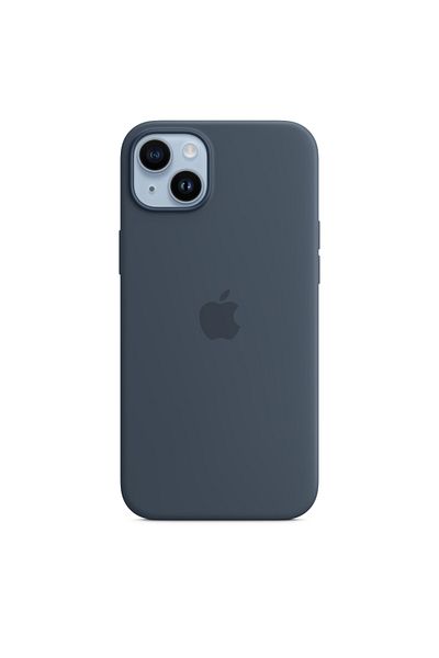 Apple iPhone 14 Plus Silicone Case with MagSafe - Storm Blue
