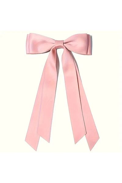 Atılgan Grp Satin Ribbon Alligator Clip Hair Clip, Black Hair Accessories