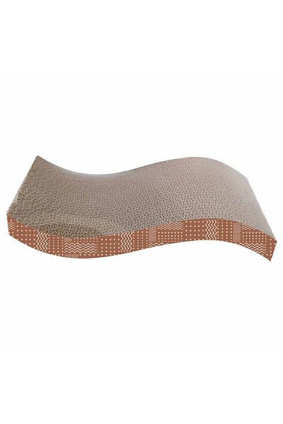Agility Cardboard cat scratcher, 38.1x20.95x6.99 cm, Brown