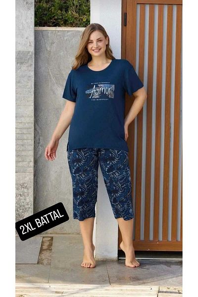 Aydoğan Battal Cut Summer Capri Set