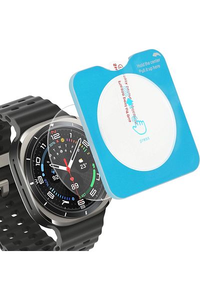 Novatis Galaxy Watch 7 Ultra Compatible Glass Screen Protector with Easy Installation Apparatus