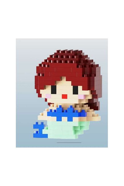OEM Set de constructie, mini personaj, desene animate, Mica sirena, 170 piese