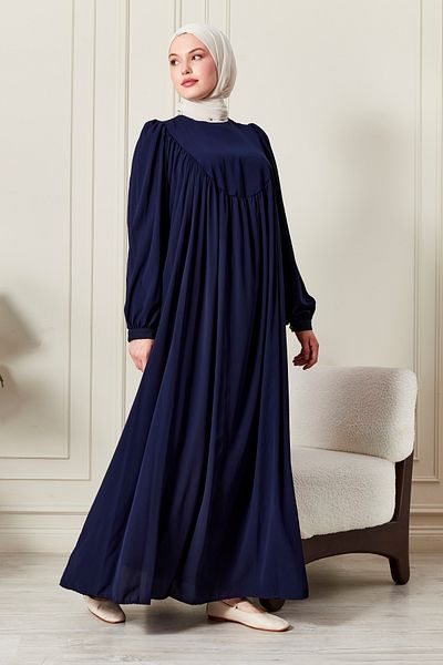 fistan Round Roba Hijab Dress Medina Silk Prayer Dress Modern and Stylish Model