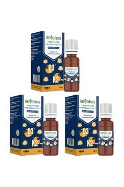 VeNatura D3 K2 Damla 20 ml 3 Adet