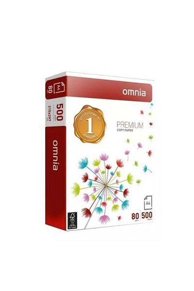 Omnia 500-Sheet A4 Premium Copy Paper White