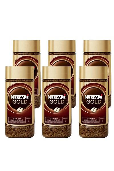NESCAFÉ Nescafe Gold Instant Coffee Bottles 190g x 6 Bottles