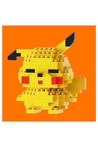 OEM Construction Set, Mini Character, Cartoon, Pikachu, 178 Pieces, For Children and Adults