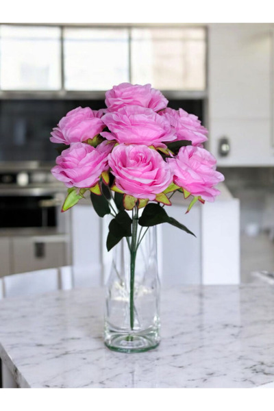 MD Aspiz Flowers باقة ورد صناعية فاخرة مكونة من 7 قطع (بدون أوعية) ديكور طاول...