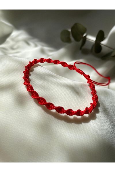 sabiha aksesuar Spiral Macrame Weave Rope Bracelet,Water Resistant, Adjustable Handmade Unisex Bracelet