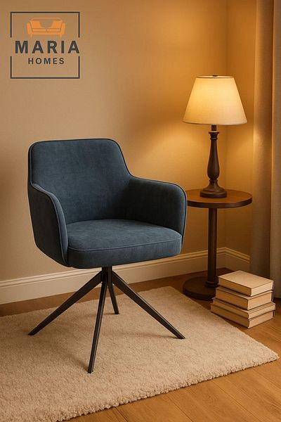 POWEREX Modern Swivel Accent Chair with Soft Velvet Upholstery – Comfortable & Stylish