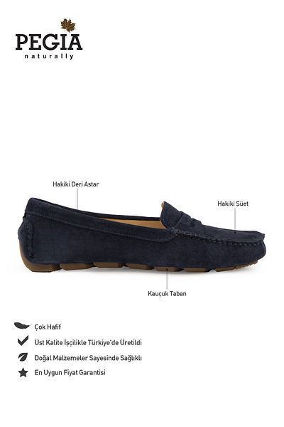 Pegia Genuine Suede Women's Loafer Shoes 700907
