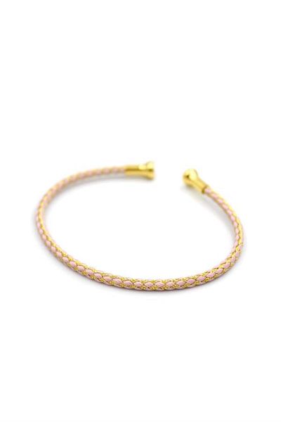 Royaleks Knitted Pndr Bracelet - Pink