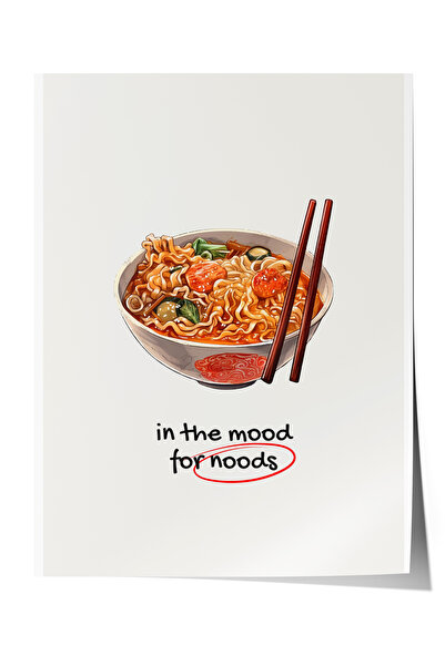 Zestia Poster fără ramă, Bol cu ramen, Decor pentru bucătărie, Poster tipogra...