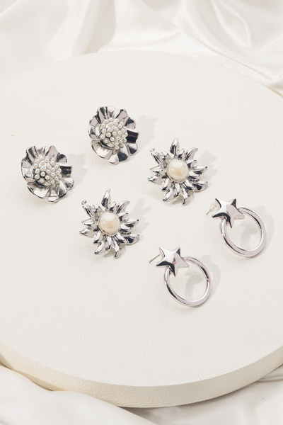 MRK Kadın 6lı Vintage Küpe Set