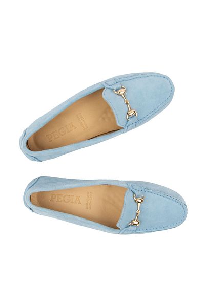 Pegia Genuine Suede Women's Buckle Loafer 700914