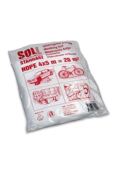 Söll Folie de mascare standard, 4 x 5 m, protecție vopsea auto, Soll
