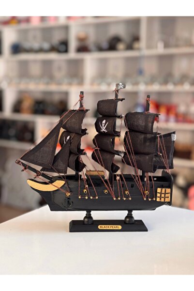 hediyecaddesi Ahşap Korsan Gemi 24 x 22 cm