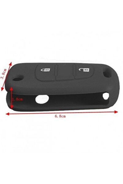 Xenon Bright Husă cheie auto din silicon Kia Hyundai 2 butoane Negru