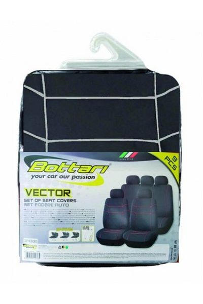 Bottari Set huse universale pentru scaune „VECTOR” negru/alb
