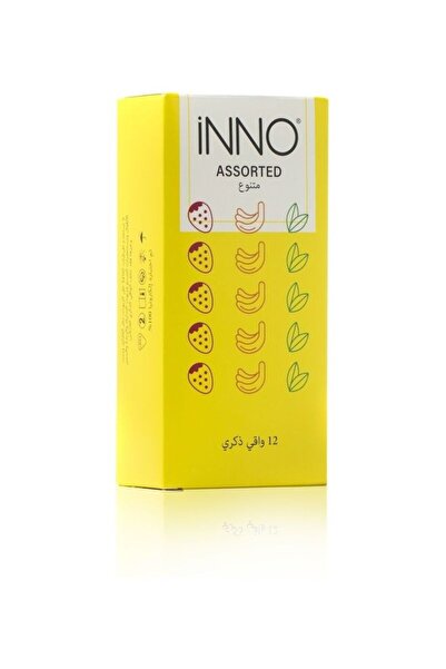 Inno واقيات ذكرية متنوعة من 12 قطعة