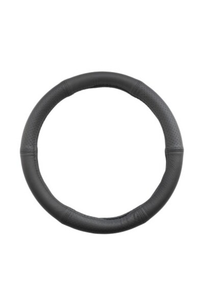 Mega Drive Husă volan din piele semiperforată, neagră, 42-44 cm