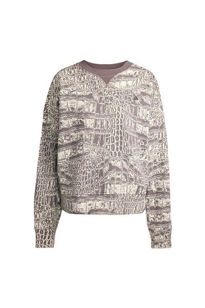 adidas Women's Beige Sweatshirt Asmc Loose Ss P Jw4648